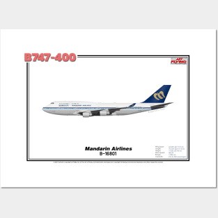 Boeing B747-400 - Mandarin Airlines (Art Print) Posters and Art